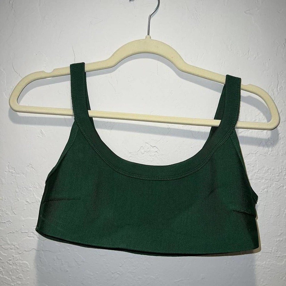 Cropped Top Dark Green House Of CB